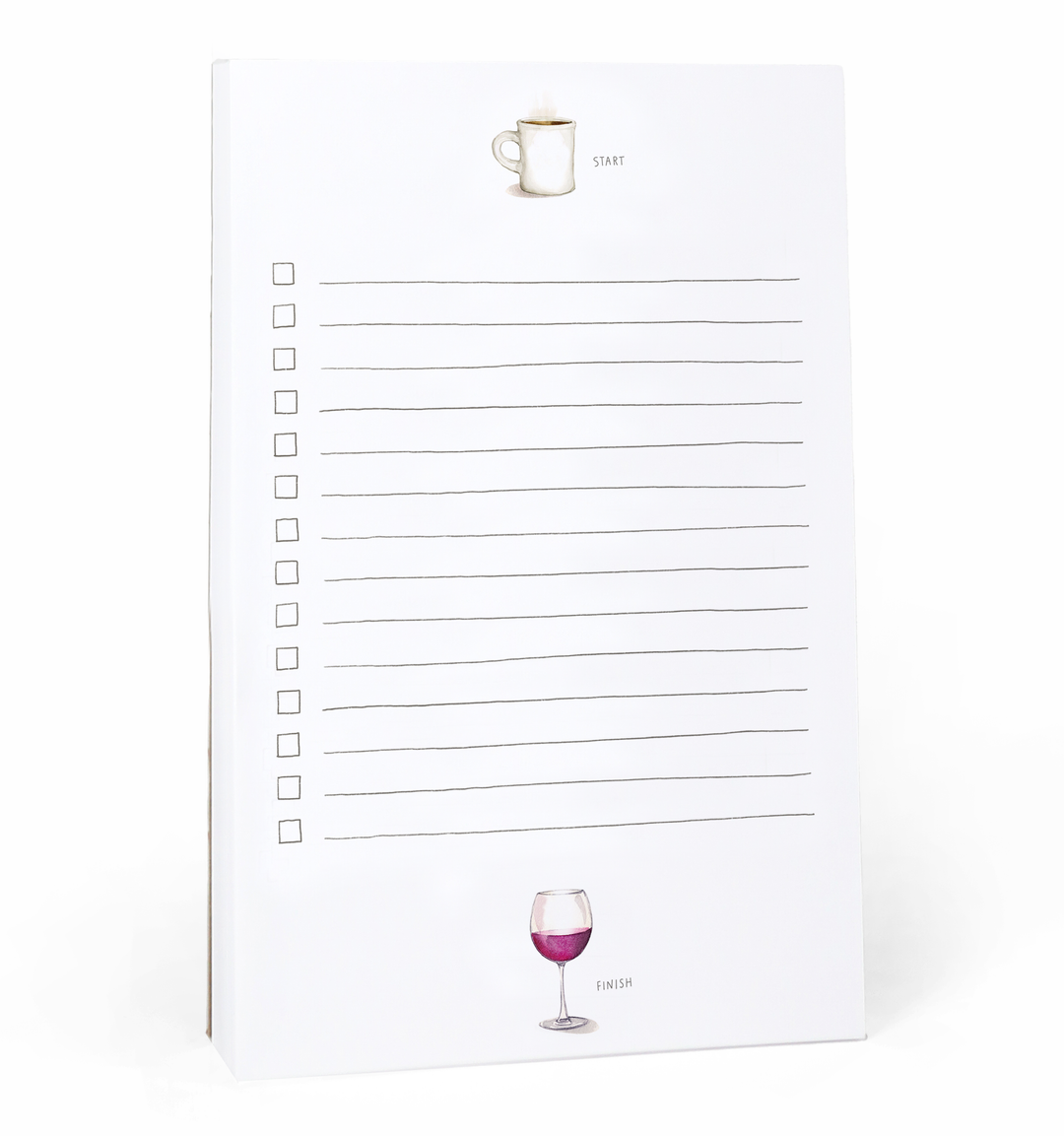 Start & Finish Illustrated Notepad