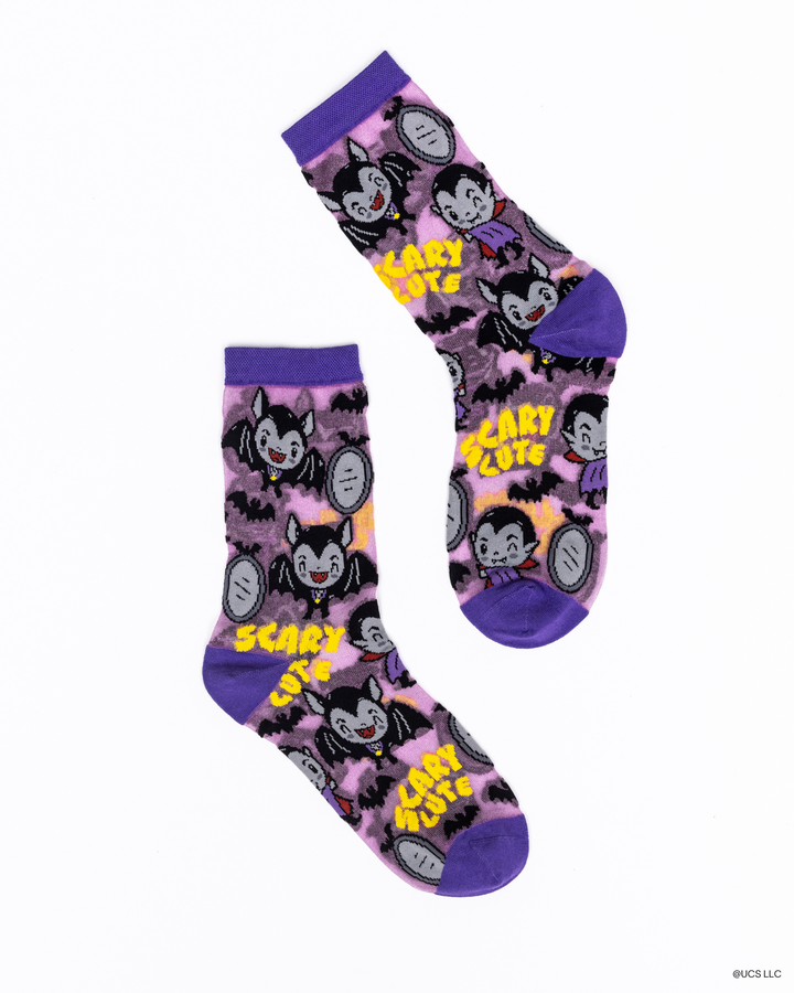 Dracula Shimmer Sheer Sock