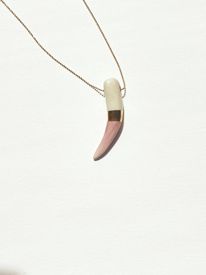 Shark tooth necklace: Navy