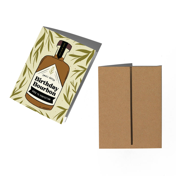 Birthday Bourbon Card: Clear sleeve