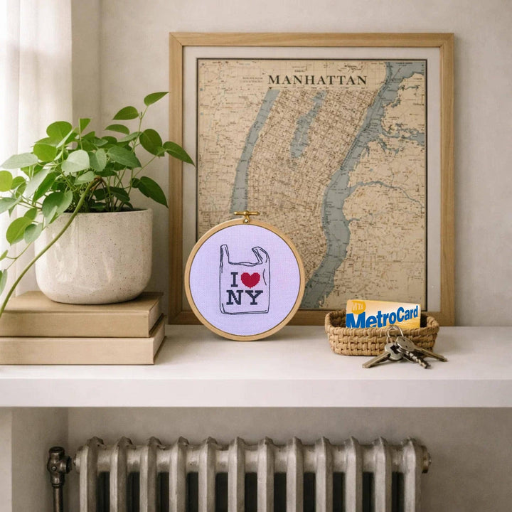 I Heart NY Bag Cross Stitch Kit