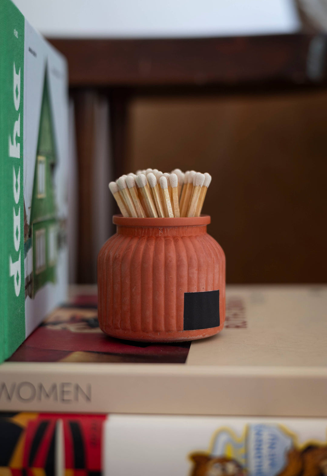 Apothecary Match Holder- Long Matches: Brick