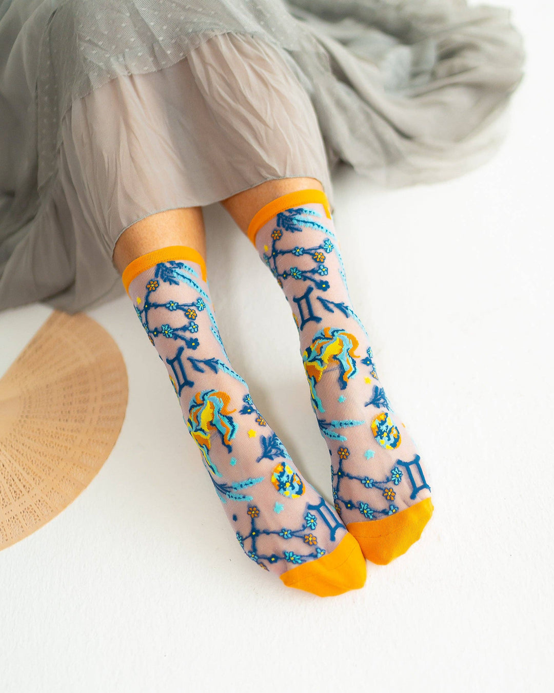 Zodiac Shimmer Socks: Gemini