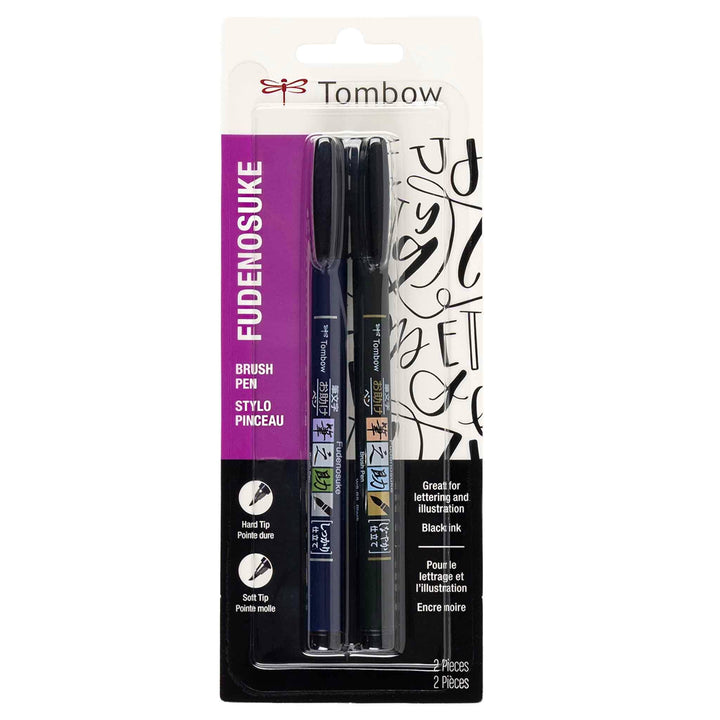 Fudenosuke Calligraphy Brush Pens Set of 2