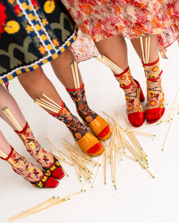 Zodiac Shimmer Socks: Sagittarius