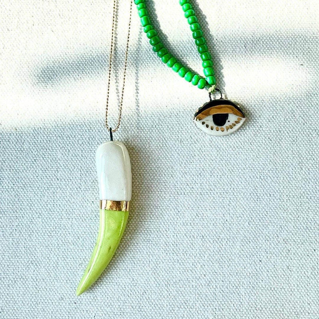 Shark tooth necklace: Navy