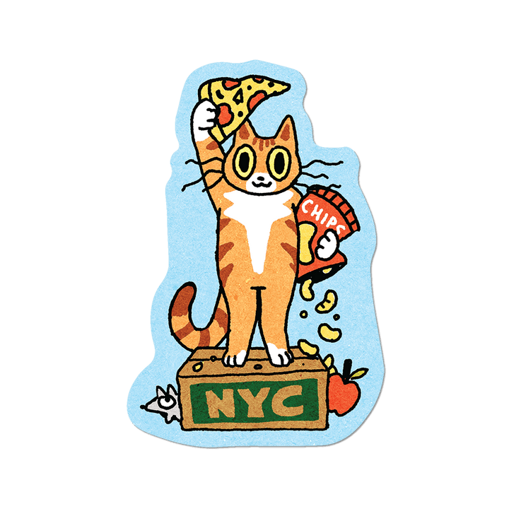 New York Kitty Sticker