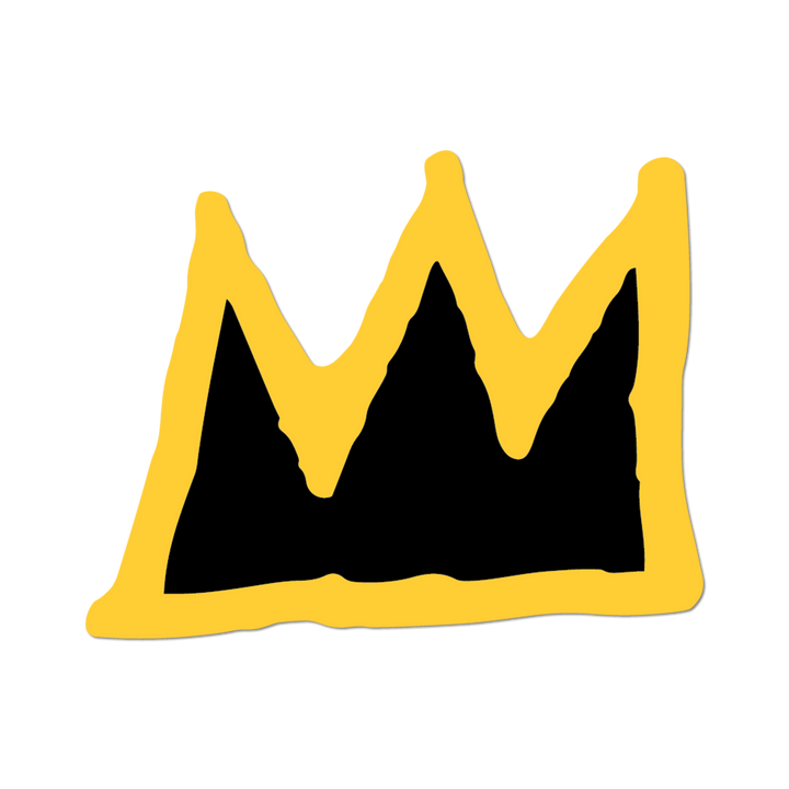 Crown by Basquiat - Die-Cut Sticker