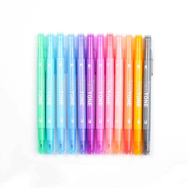 TwinTone Marker Set: Pastel - 12-Pack