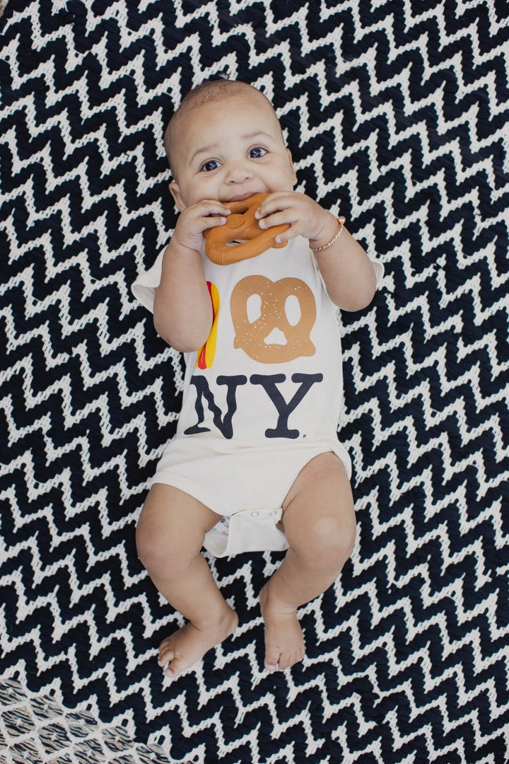 Sourdough Sonny Natural Rubber Pretzel Baby Teether