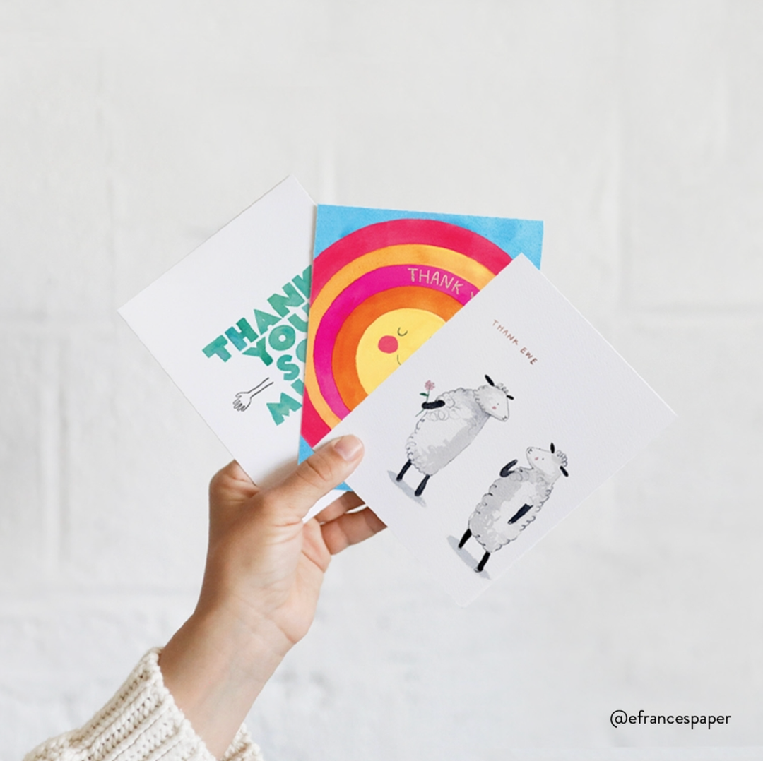 Colorful Thanks Greeting Card