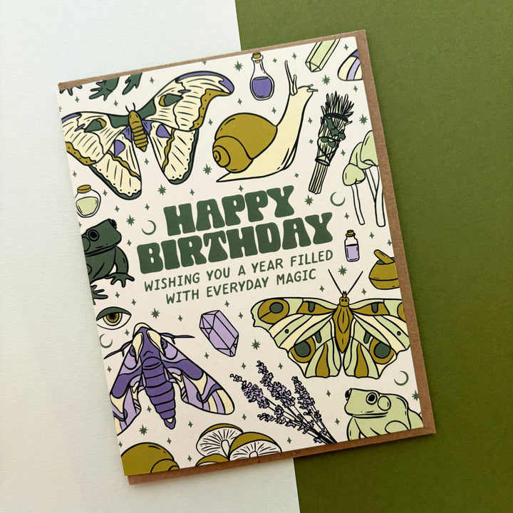 Everyday Magic Moth Birthday Card