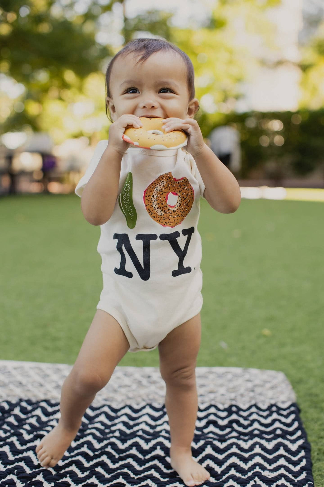 The Lox Bagel Natural Rubber Baby Teether