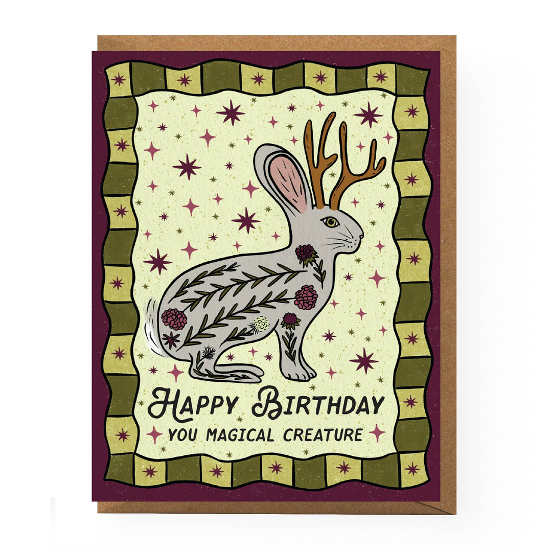 Jackalope Birthday Card