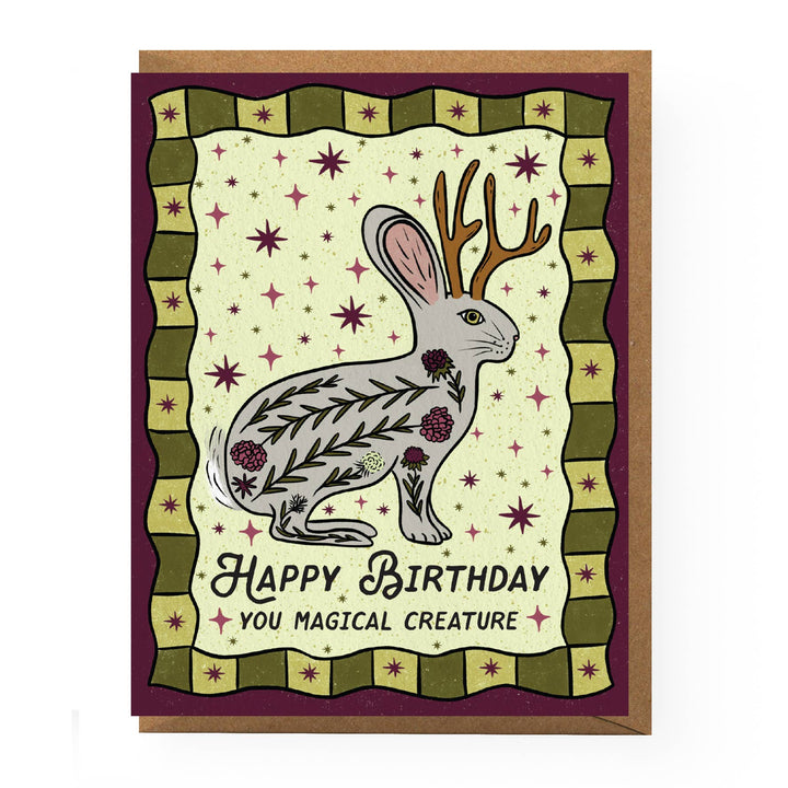 Jackalope Birthday Card