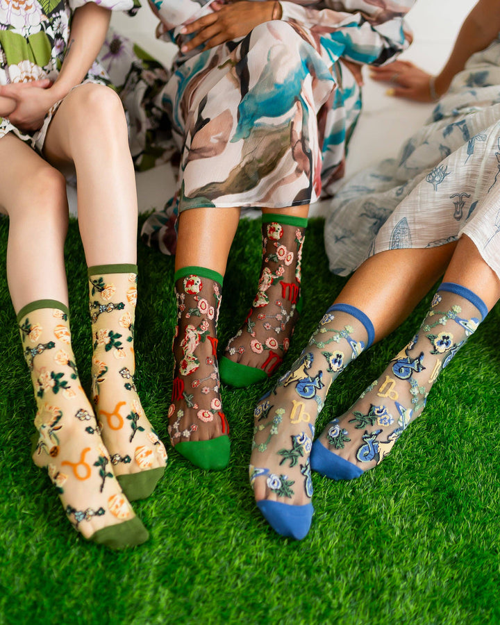 Zodiac Shimmer Socks: Virgo