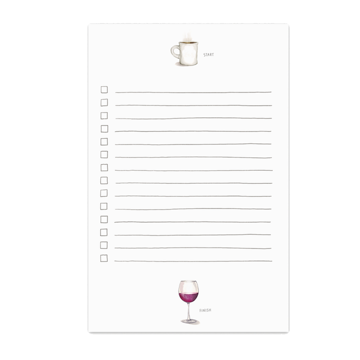 Start & Finish Illustrated Notepad