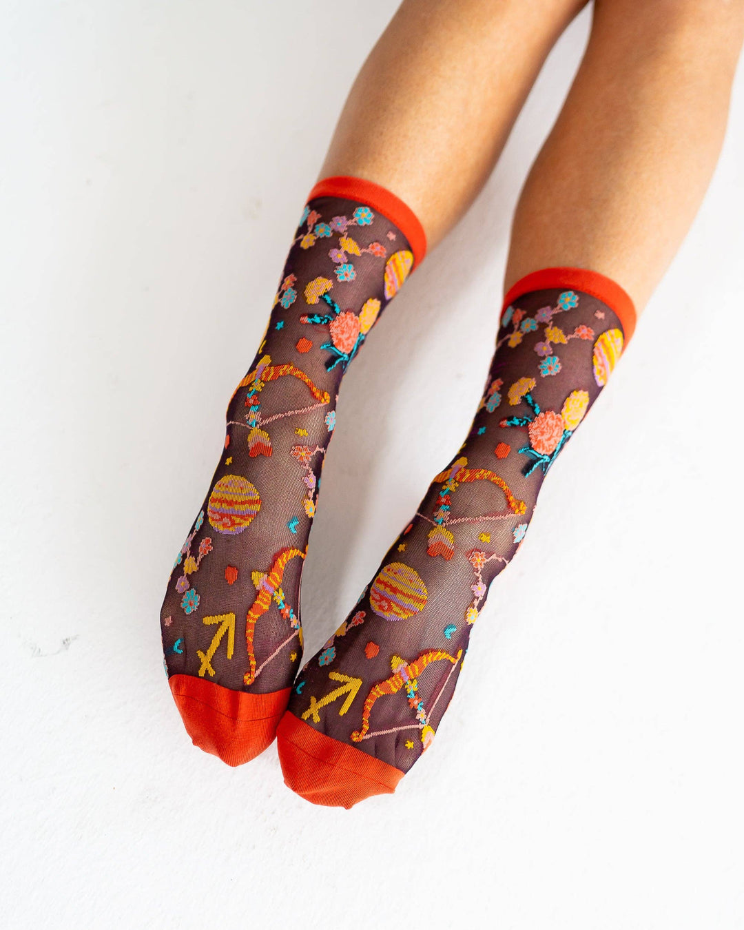 Zodiac Shimmer Socks: Sagittarius