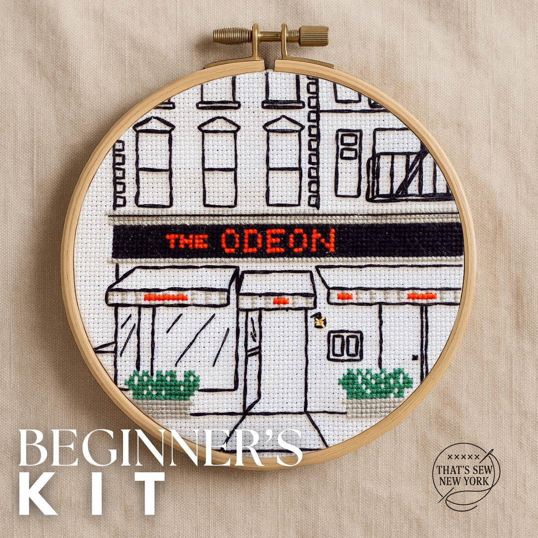 Odeon Storefront Cross Stitch Kit