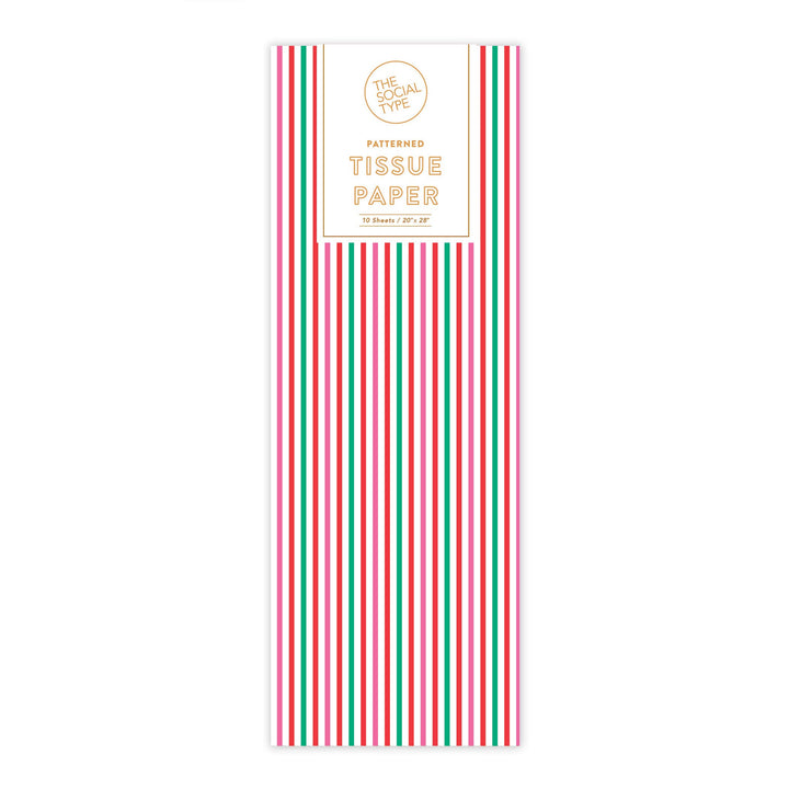 Candy PinStripe Tissue Paper