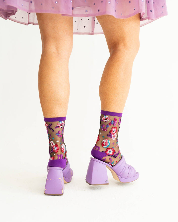 Zodiac Shimmer Socks: Scorpio
