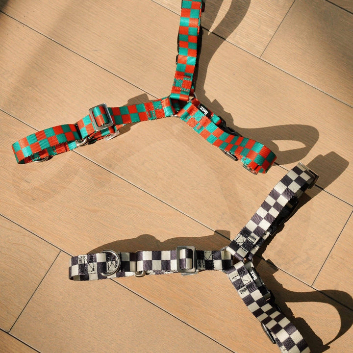 The Fritz Dog Harness | Adjustable, No-Pull & Reversible: Black Creamy / Extra Large