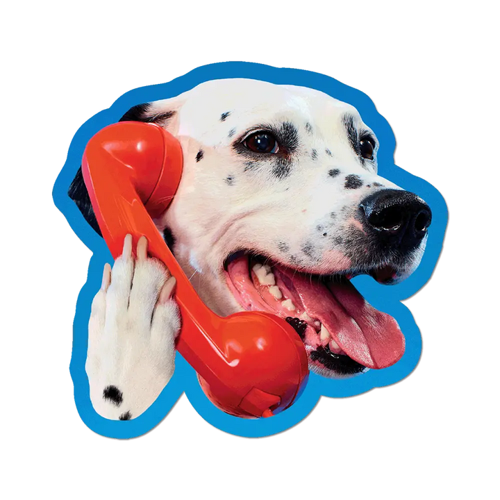Dalmatian Phone Call by Toiletpaper - Die-Cut Sticker