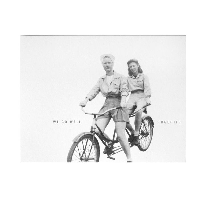 Tandem We Go Well Together Card