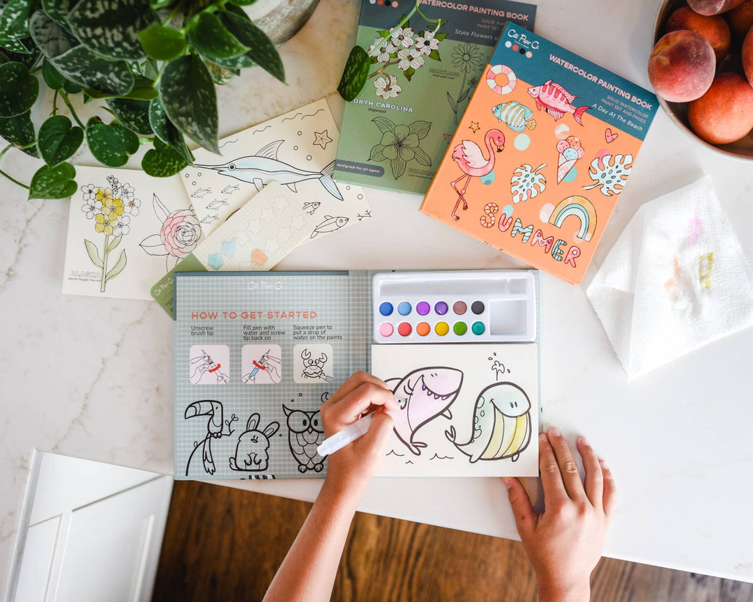 State Flowers Watercolor Book & Paint Set