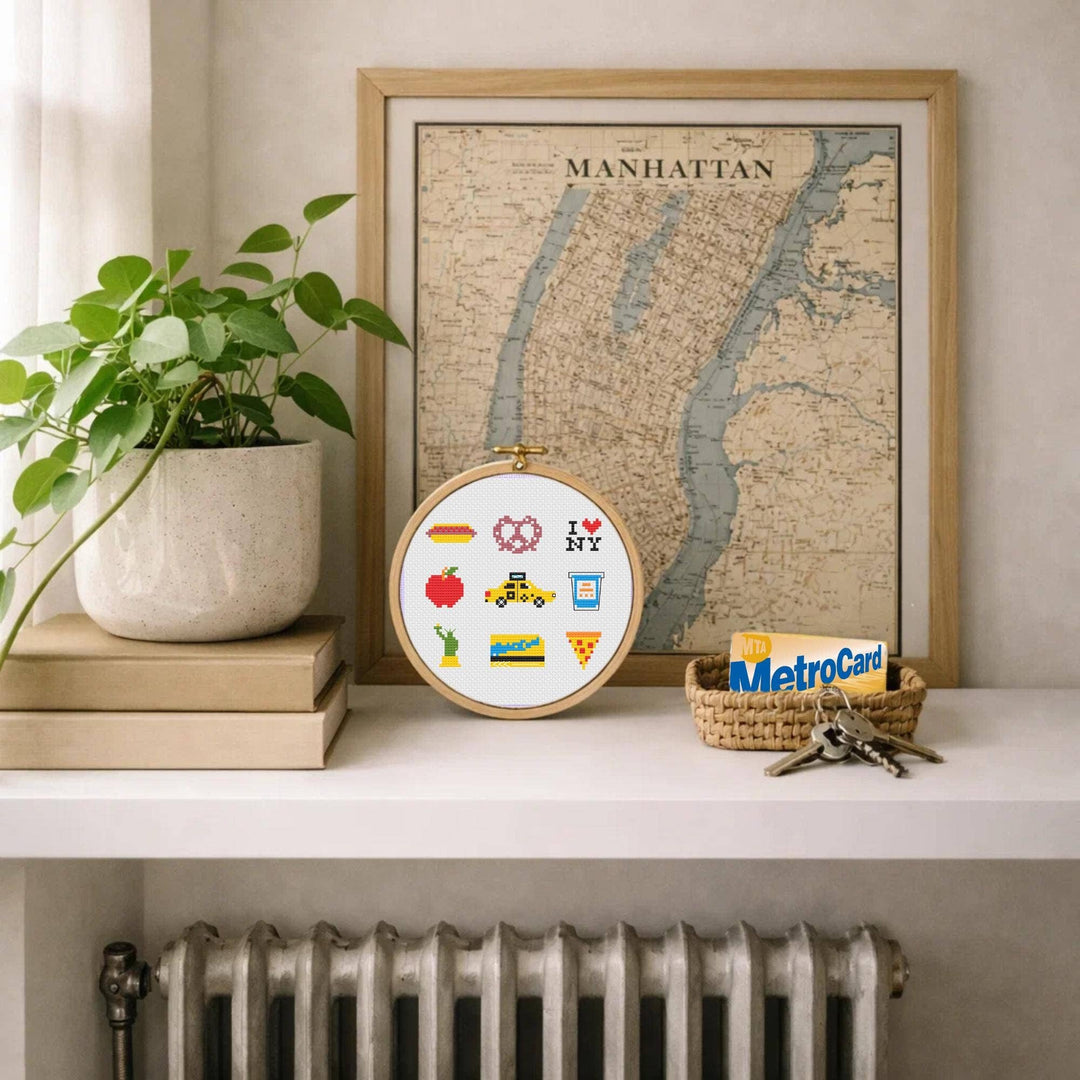 NYC Icons Cross Stitch Kit