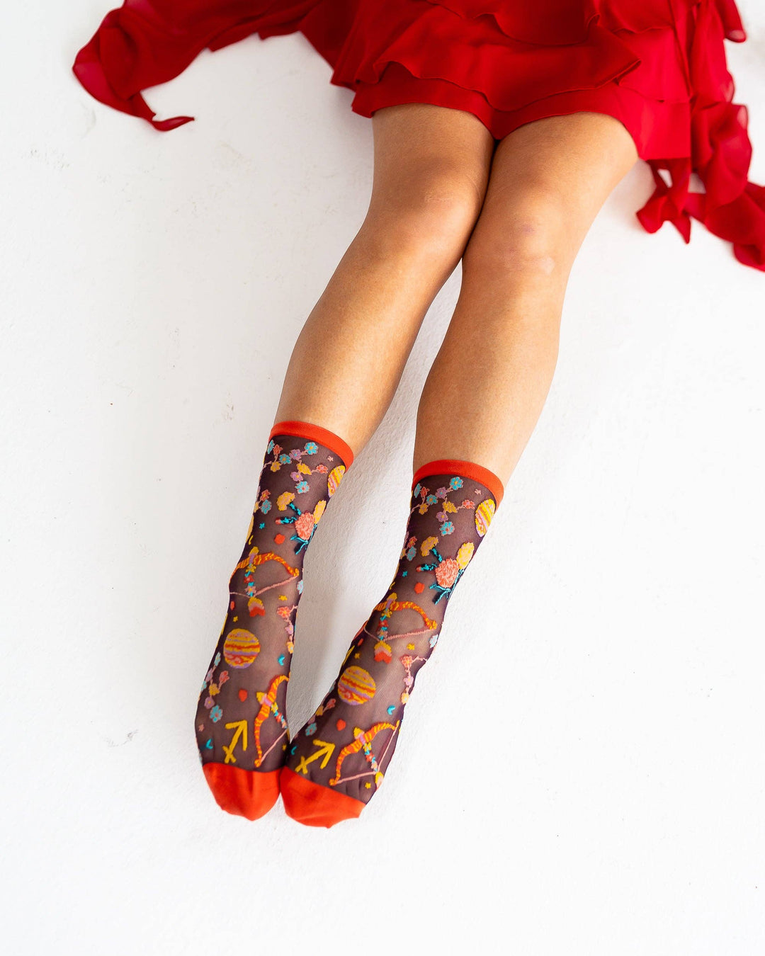 Zodiac Shimmer Socks: Sagittarius