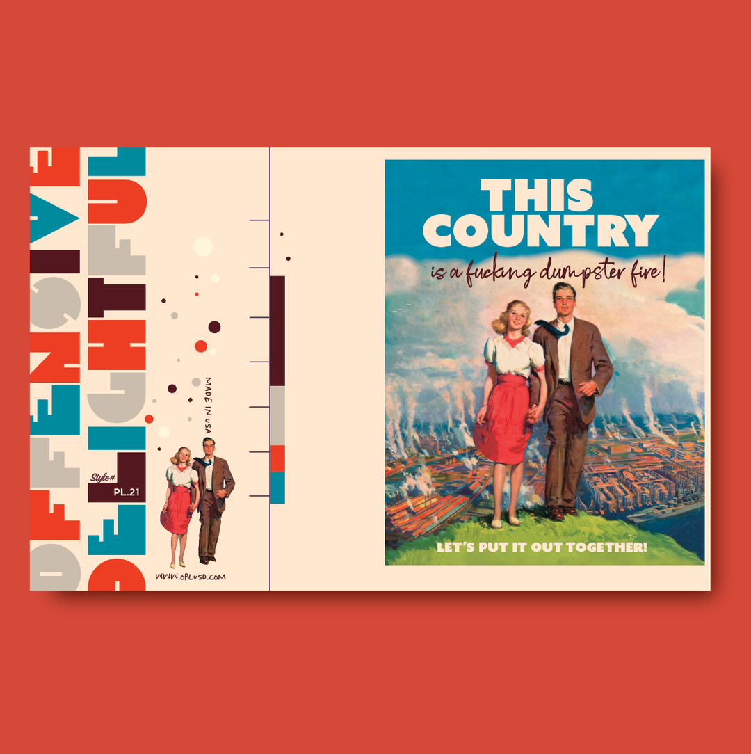 THIS COUNTRY  political greeting card