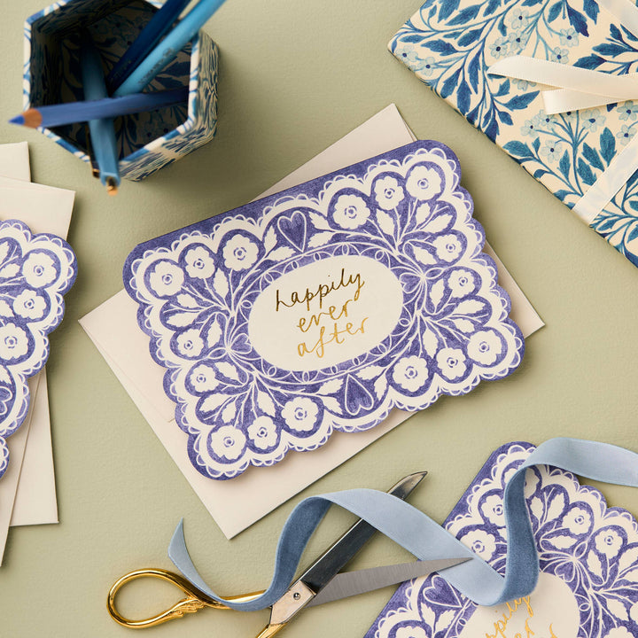 Lace 'Happily Ever After' Card