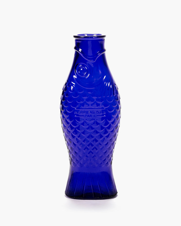 Carafe Cobalt Blue Fish &amp; Fish