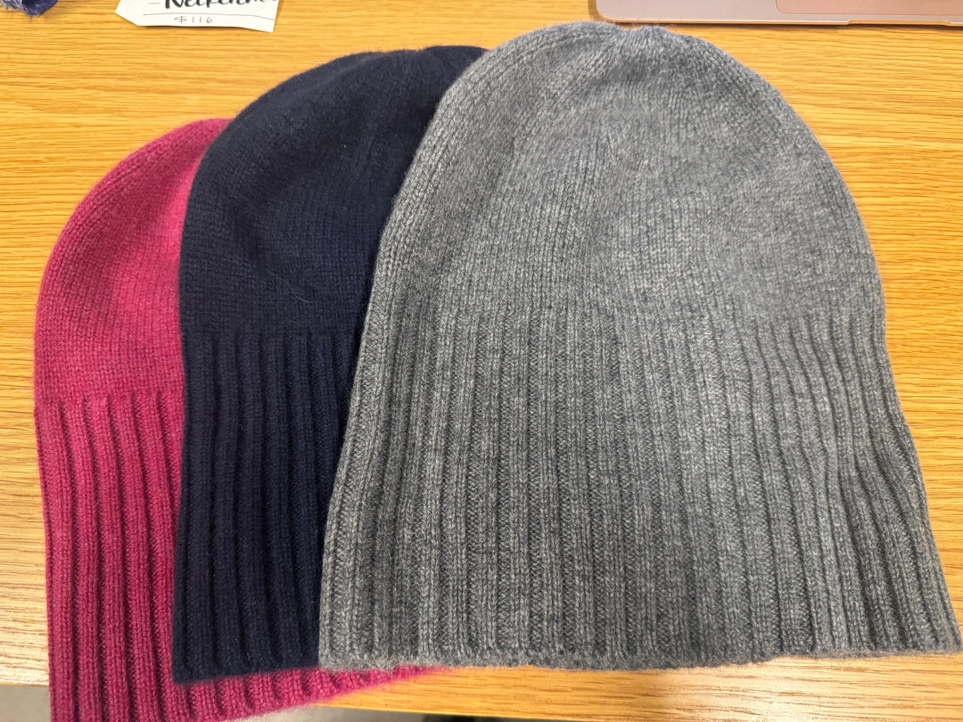 Cashmere Beanie/Flat Hat