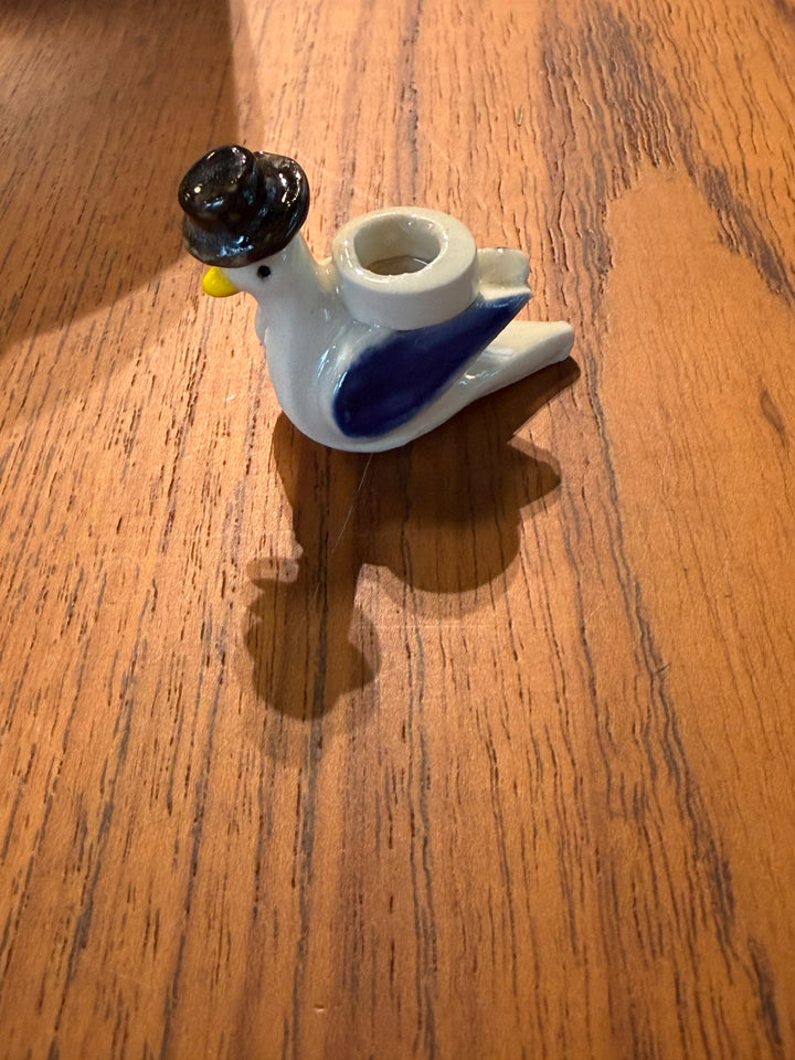 Mini Porcelain Pigeon Candle Holders