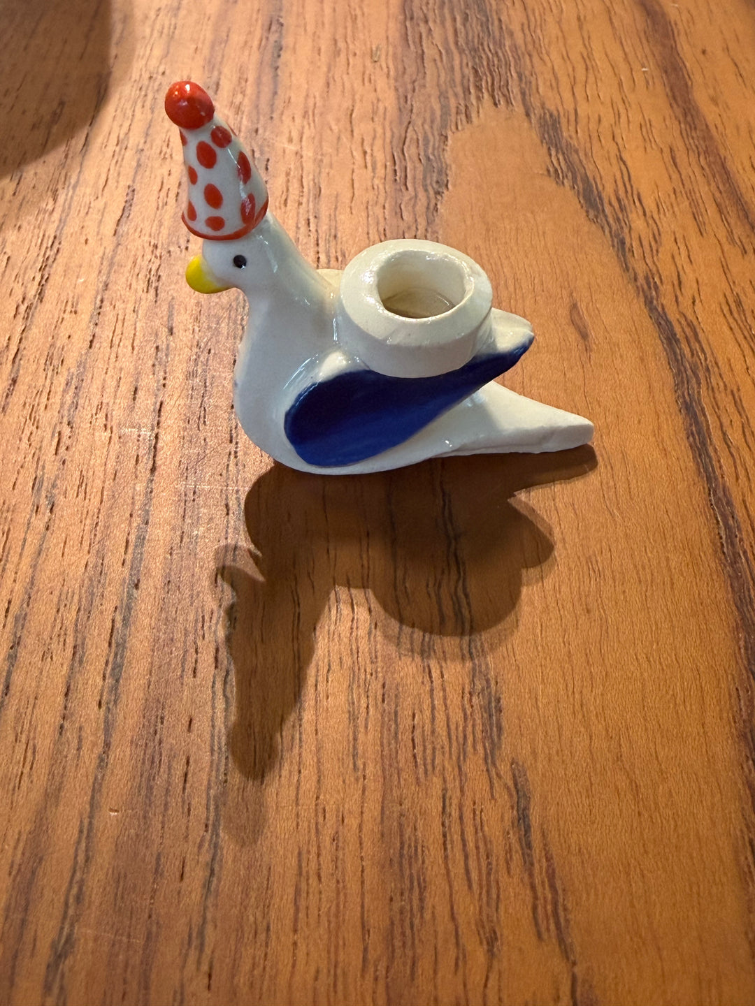 Mini Porcelain Pigeon Candle Holders