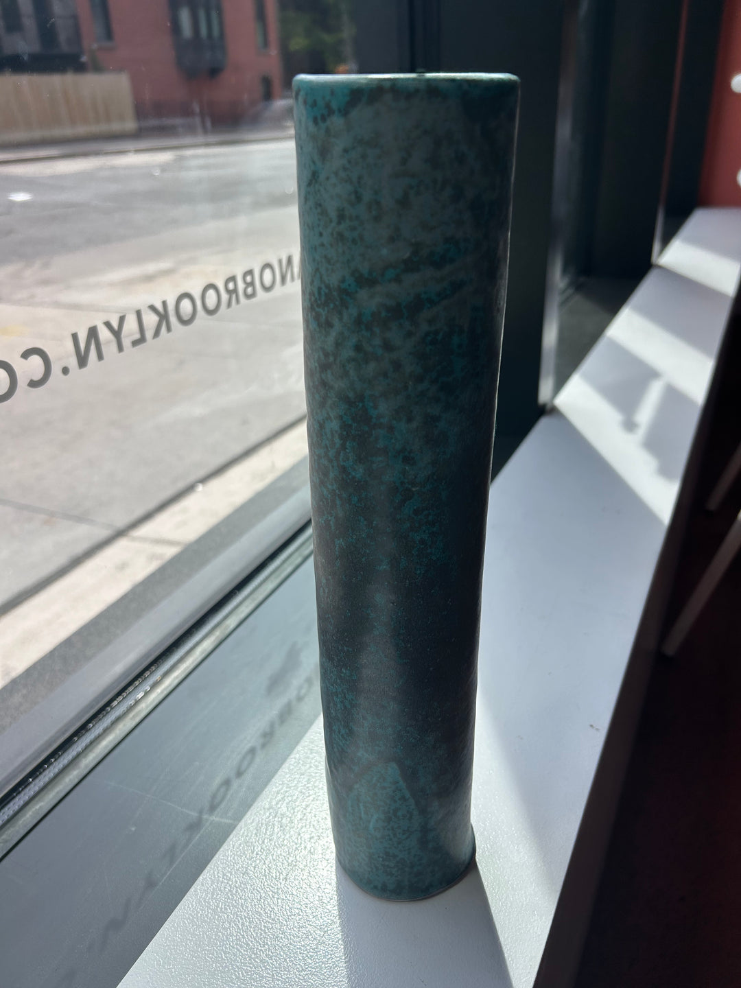 BB blue tall vase