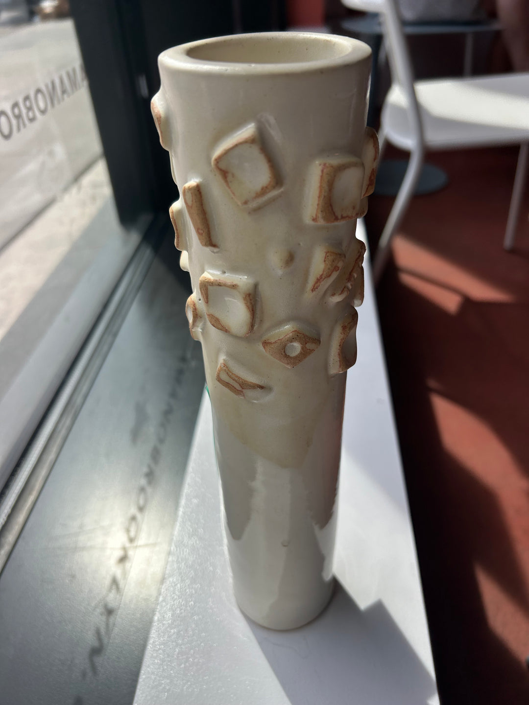 BB White Tall Vase