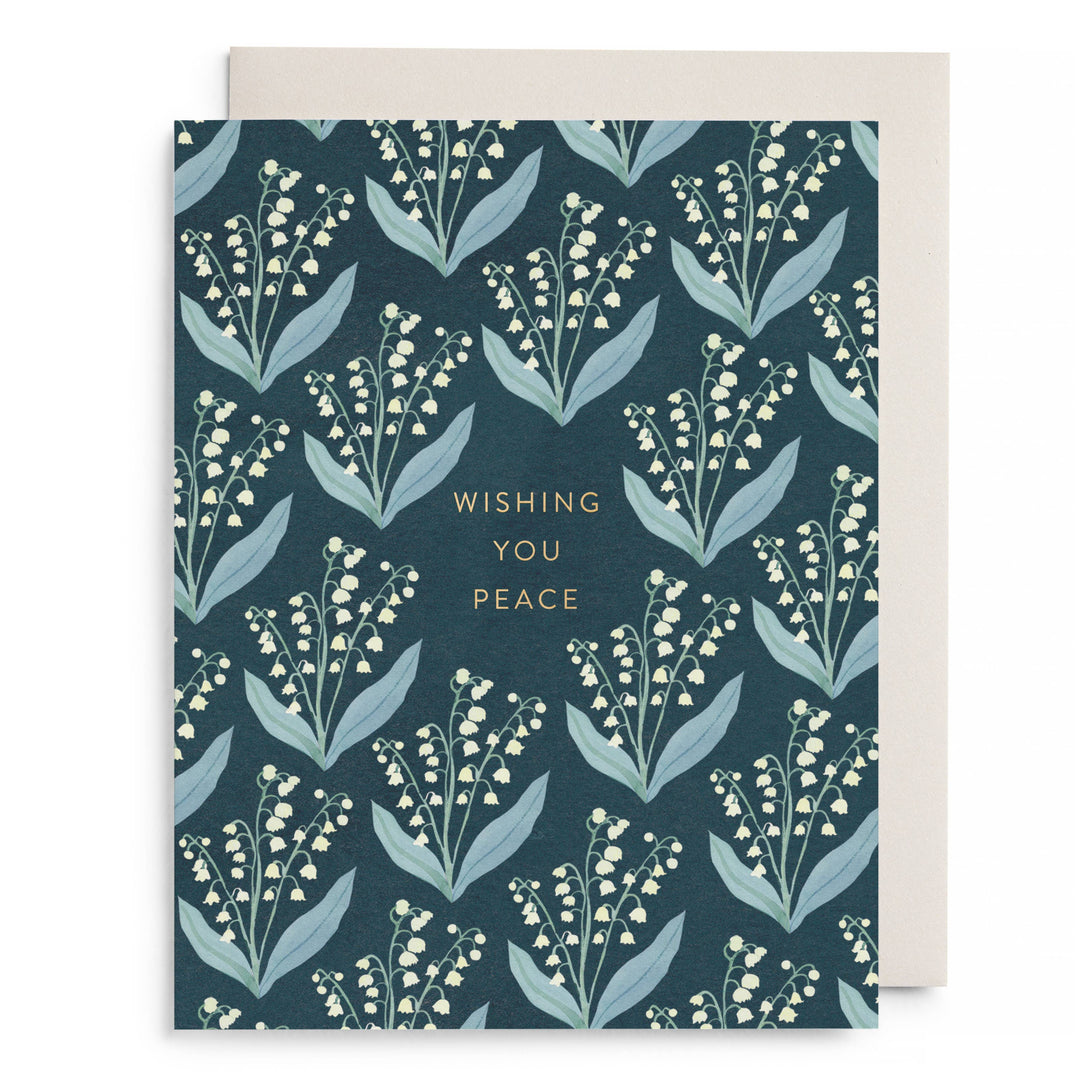 Lily of the Valley Sympathy Greeting Card