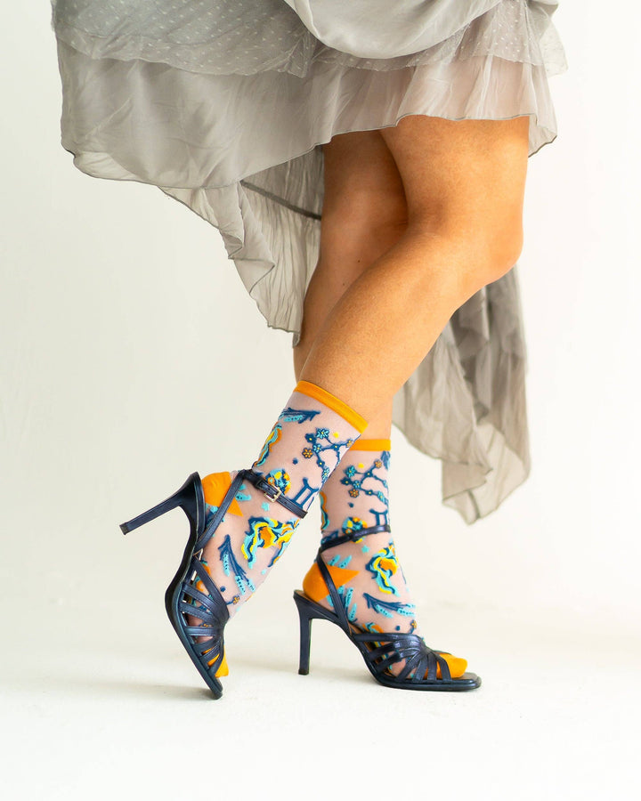 Zodiac Shimmer Socks: Gemini