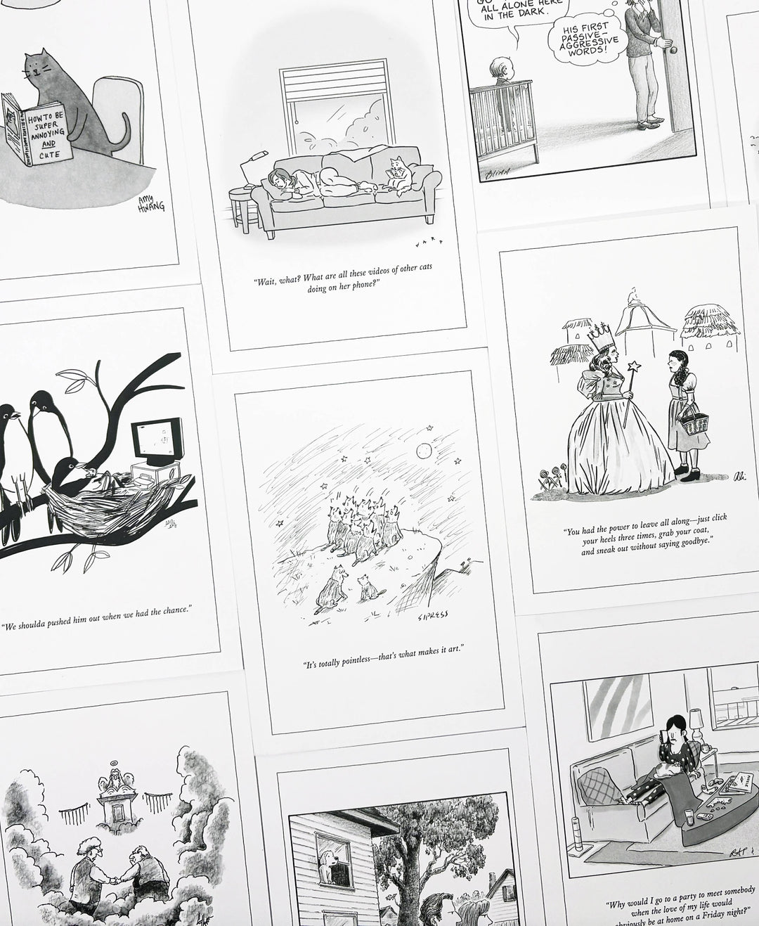 CAT VIDEOS NEW YORKER CARTOON CARD