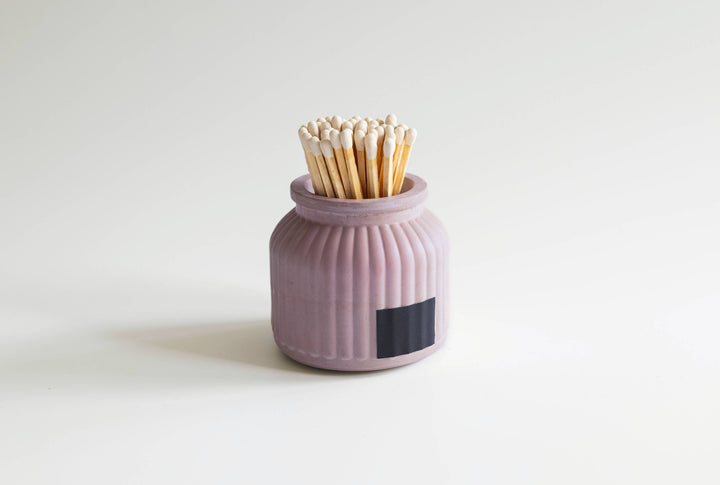 Apothecary Match Holder- Long Matches: Brick