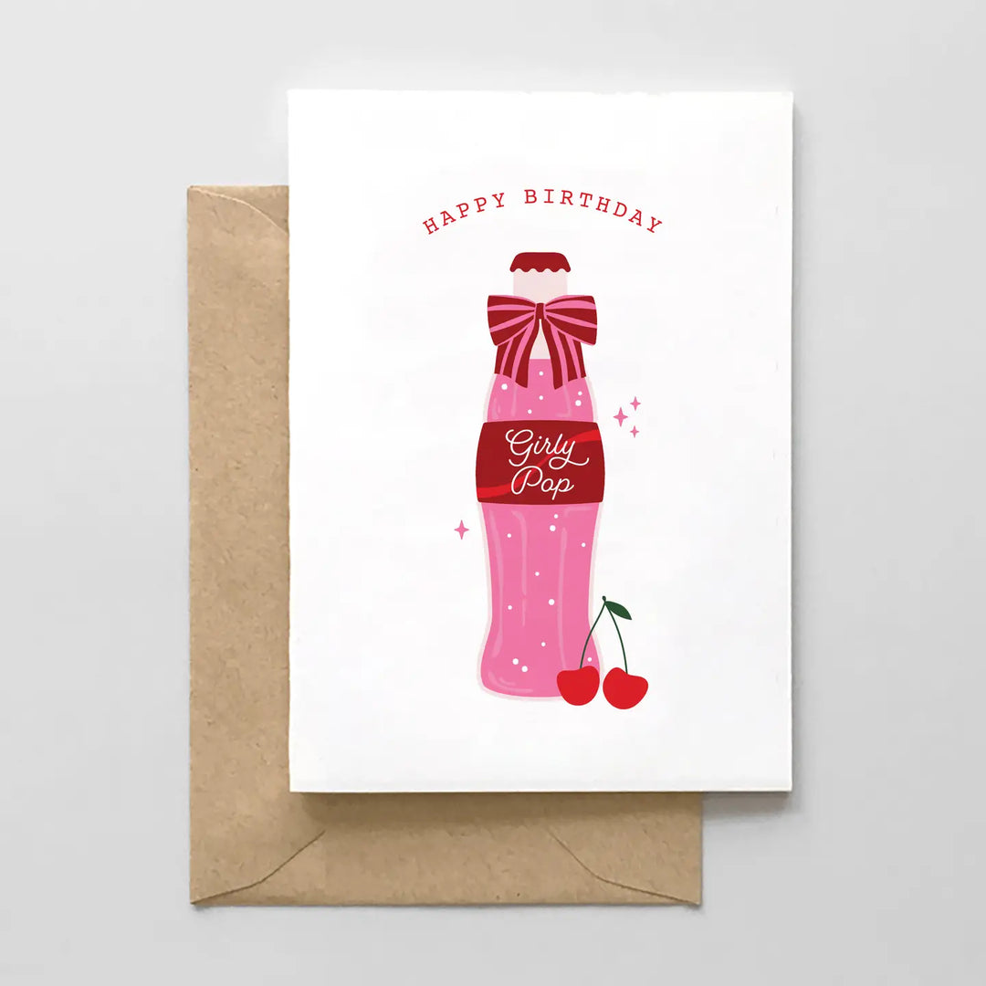 Happy Birthday Girly Pop - Birthday Card