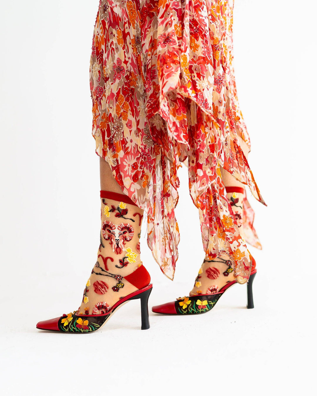 Zodiac Shimmer Socks: Aries