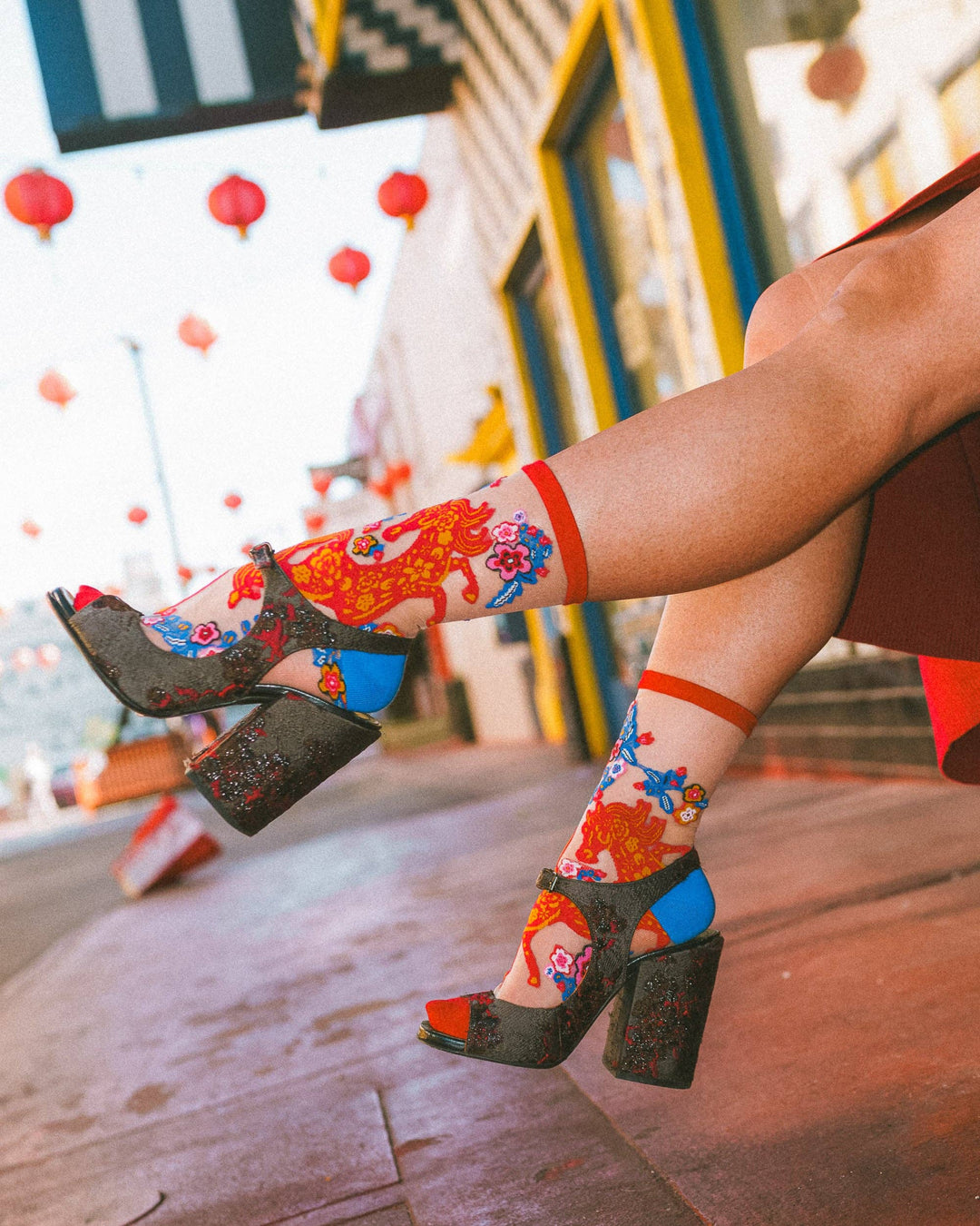 Year of the Horse Sheer Sock