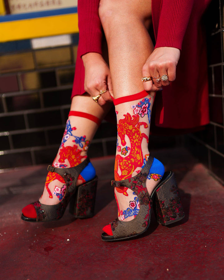 Year of the Horse Sheer Sock