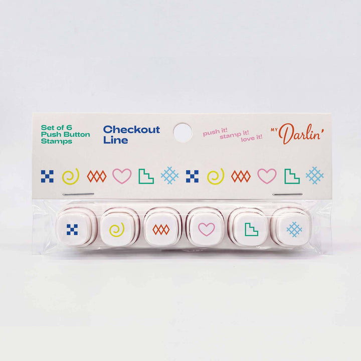 Checkout Line: Push Button Stamps