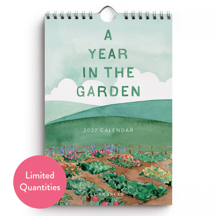 A Year in the Garden Wall Calendar, 6" x 9"