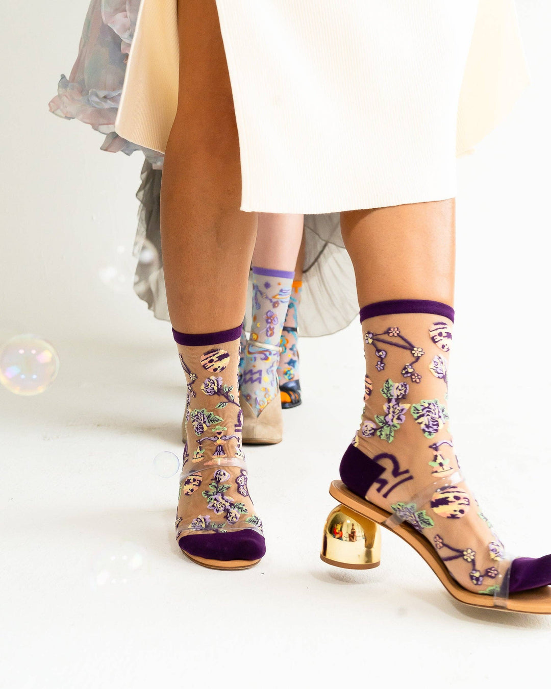 Zodiac Shimmer Socks: Libra